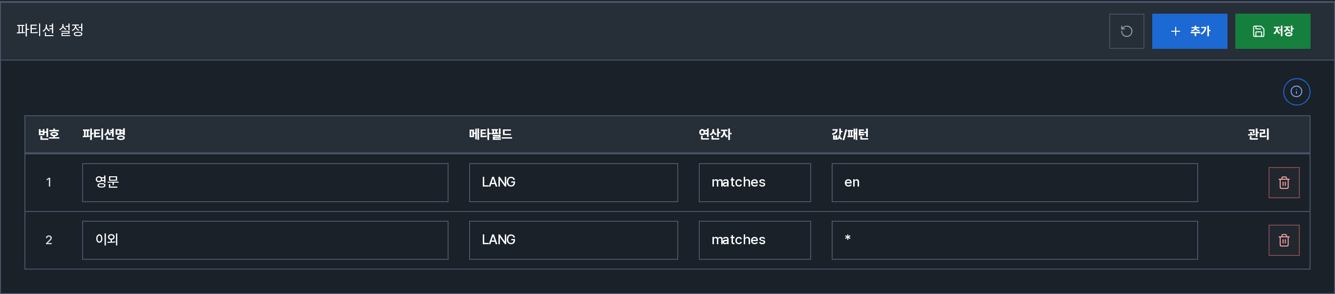 파티션 설정