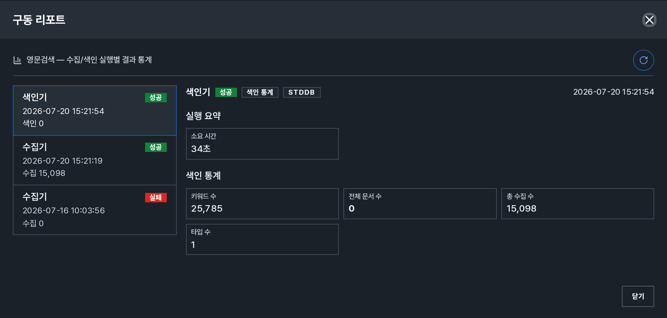구동 리포트